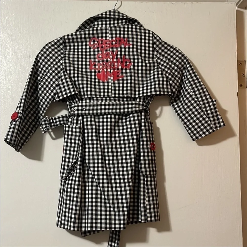 checkered toddler girl Jacket. Size 4